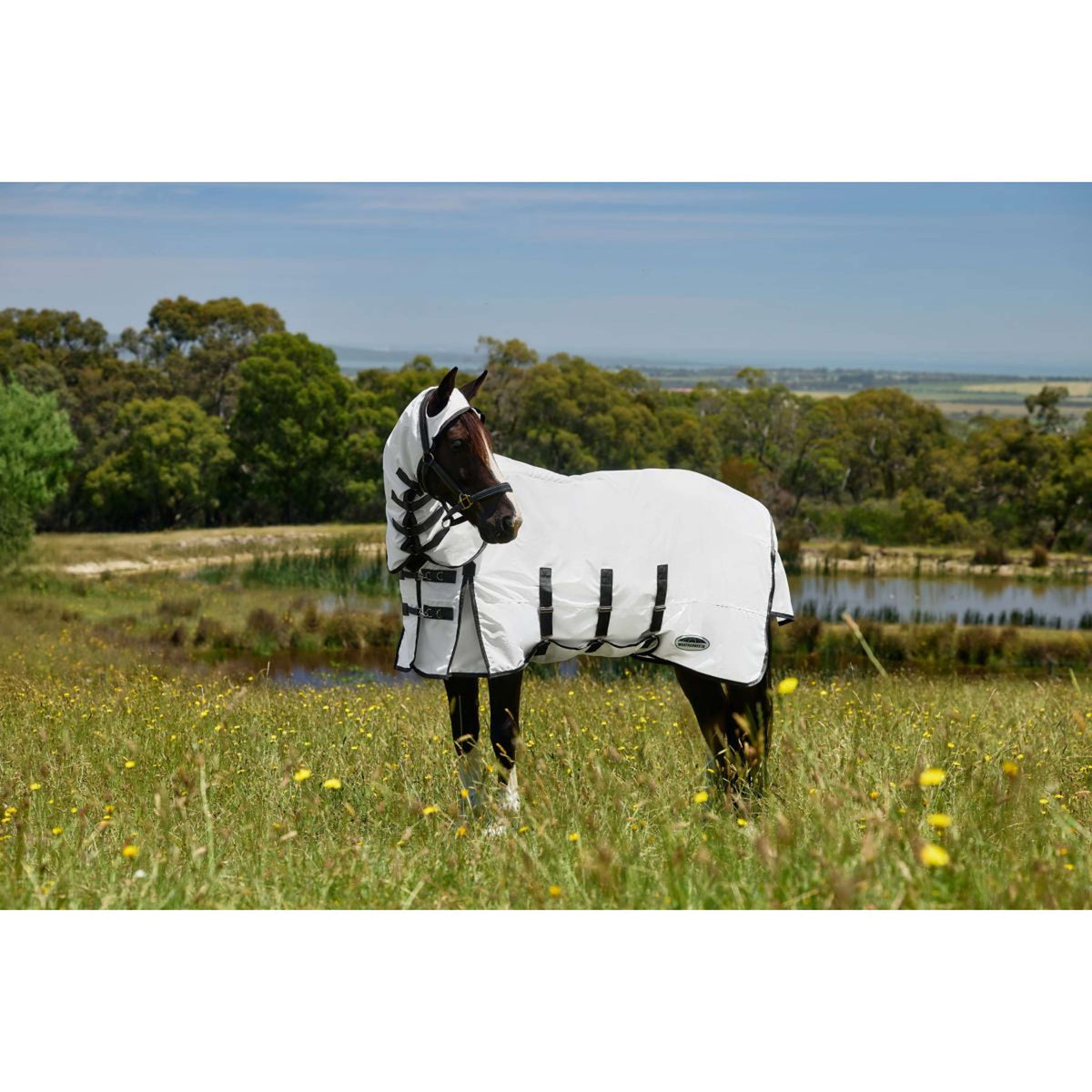 WeatherBeeta Manta para Eczema ComFiTec Sweet Itch Combo Blanco/Charcoal