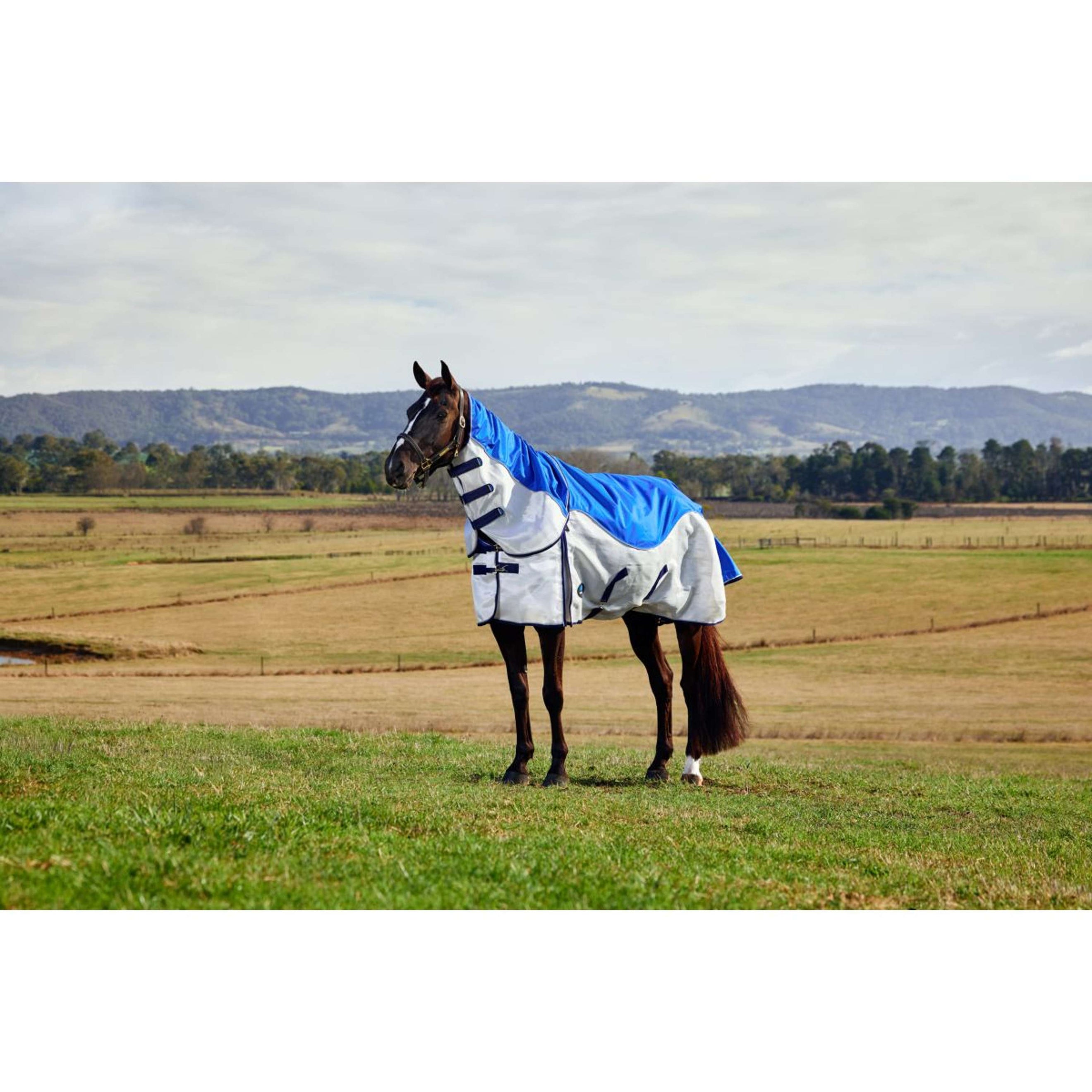 WeatherBeeta ComFiTec Duo Shield Deatch-A-Neck Azul/Plateado/Navy WeatherBeeta ComFiTec Duo Shield Deatch-A-Neck Azul/Plateado/Navy