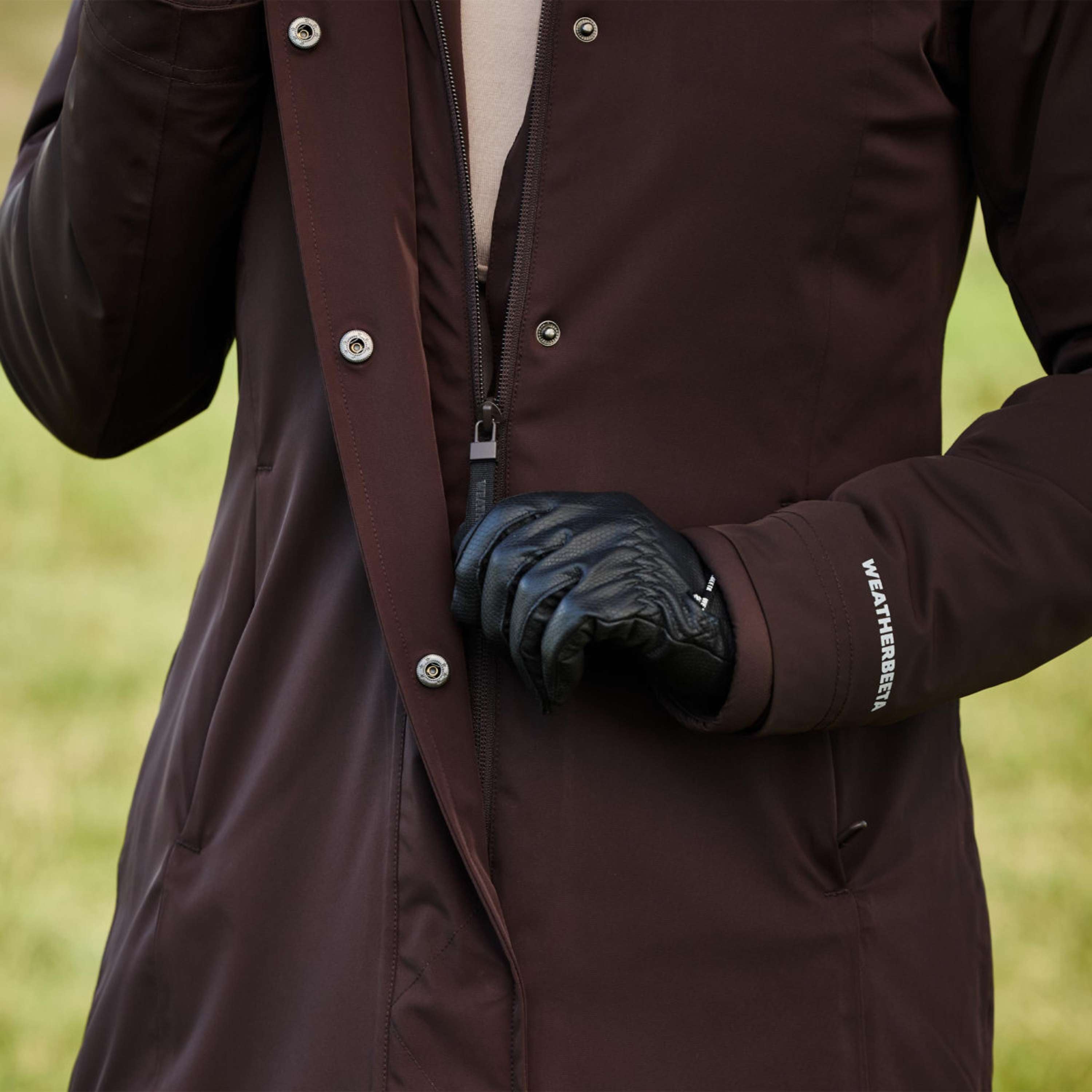 WeatherBeeta Abrigo Largo Protect Waterproof Insulated Longline Espresso