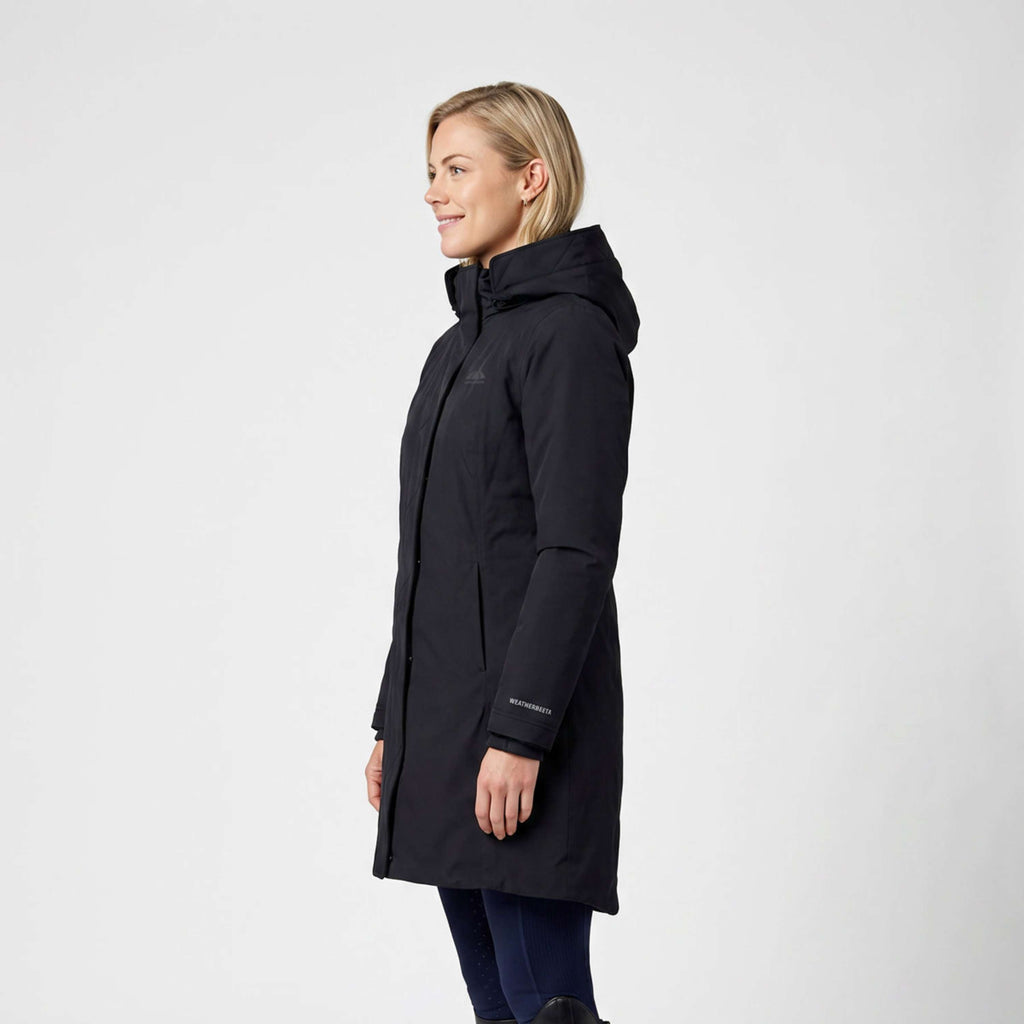 WeatherBeeta Abrigo Largo Protect Waterproof Insulated Longline Negro