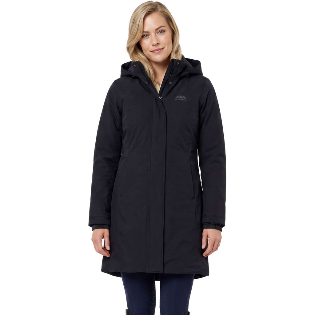 WeatherBeeta Abrigo Largo Protect Waterproof Insulated Longline Negro