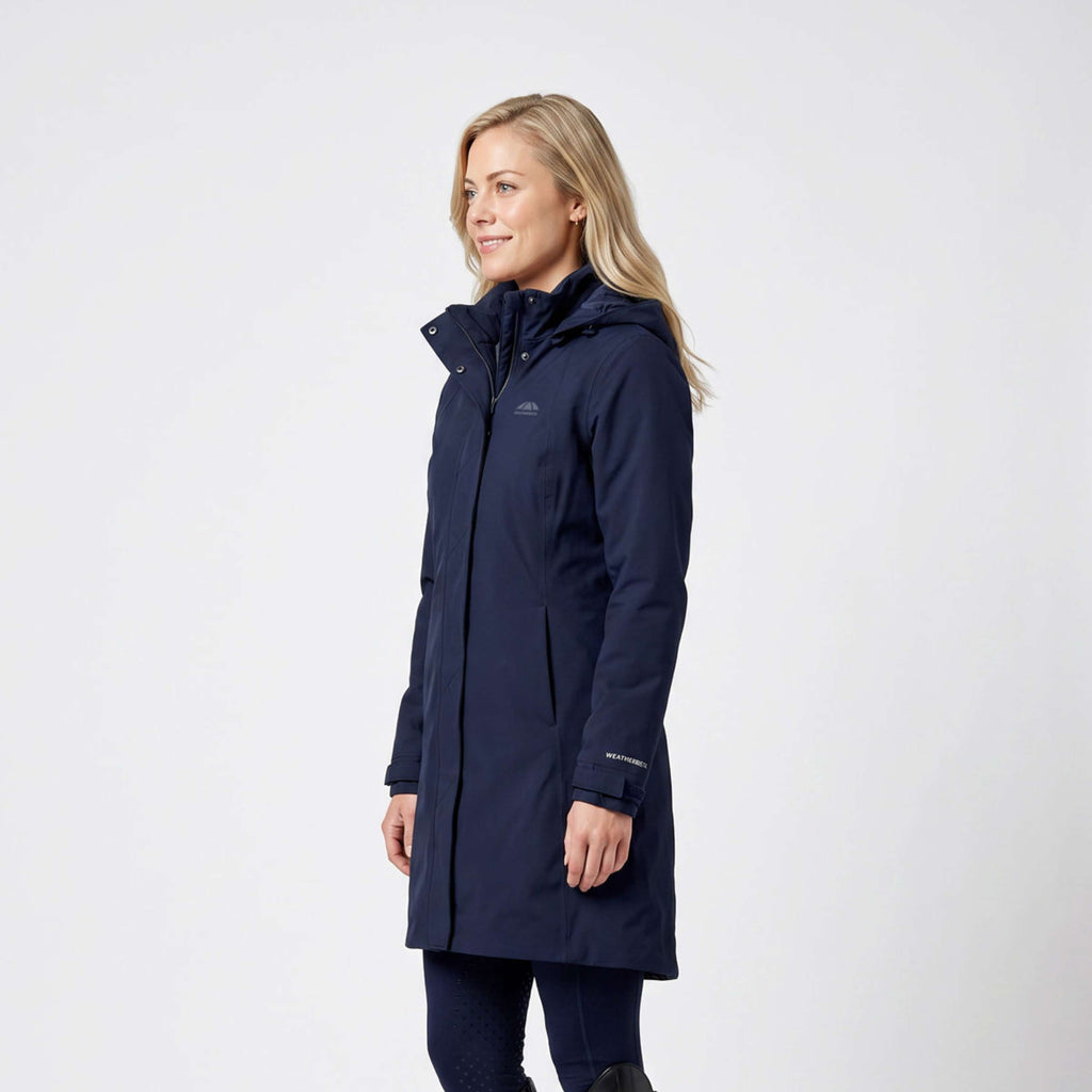 WeatherBeeta Abrigo Largo Protect Waterproof Insulated Longline Navy