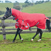 Weatherbeeta Manta de Invierno Comfitec Classic Combo Neck Medium/Lite 600D 100g Rojo/Plata/Azul