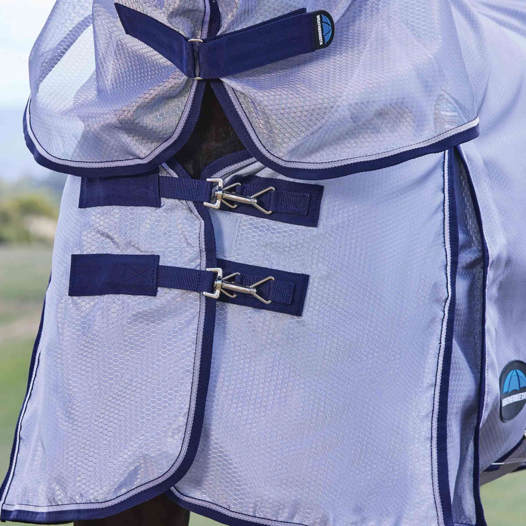 WeatherBeeta Manta Antimoscas ComFiTec Hexi Combo Silver/Navy/White