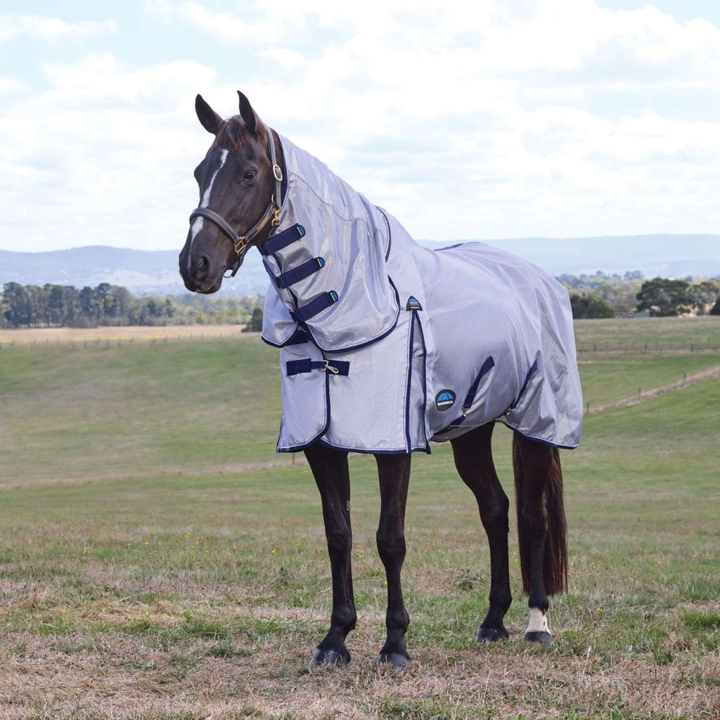 WeatherBeeta Manta Antimoscas ComFiTec Hexi Combo Silver/Navy/White