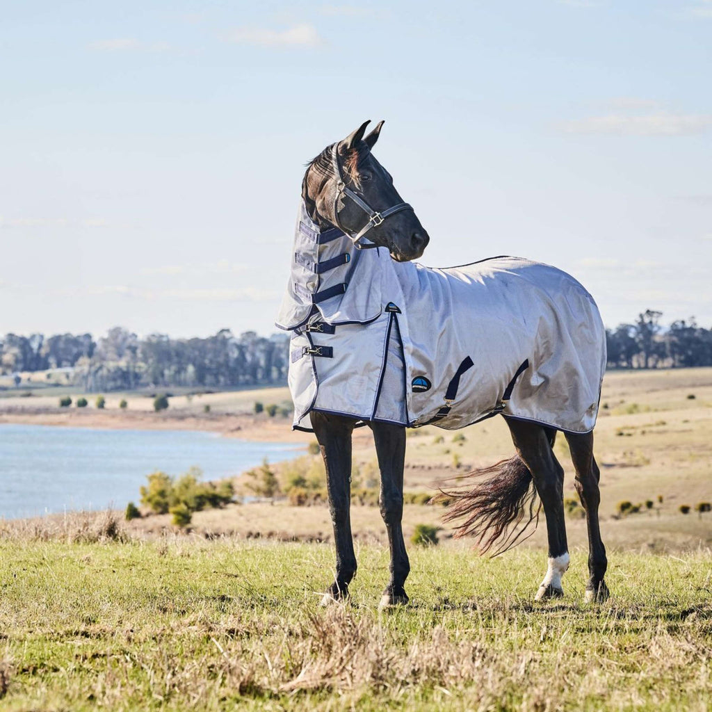 WeatherBeeta Manta Antimoscas ComFiTec Hexi Combo Silver/Navy/White