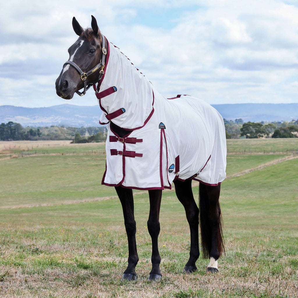 WeatherBeeta Manta Antimoscas ComFiTec Essential Combo Blanco/Burdeos