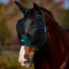 WeatherBeeta Máscara para Moscas ComFiTec Durable con Orejas Black/Forest Green