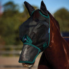 WeatherBeeta Máscara para Moscas ComFiTec Durable con Orejas y Nariz Black/Forest Green