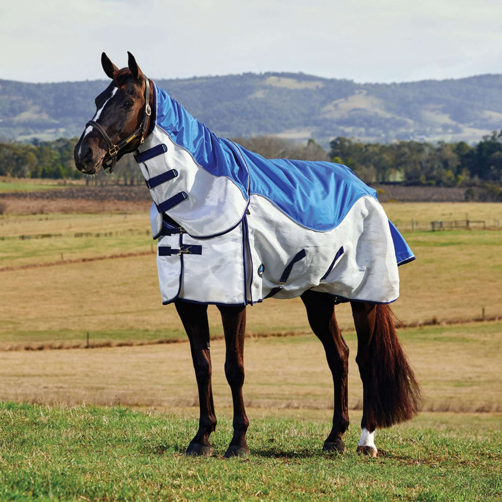 WeatherBeeta ComFiTec Duo Shield Deatch-A-Neck Azul/Plateado/Navy
