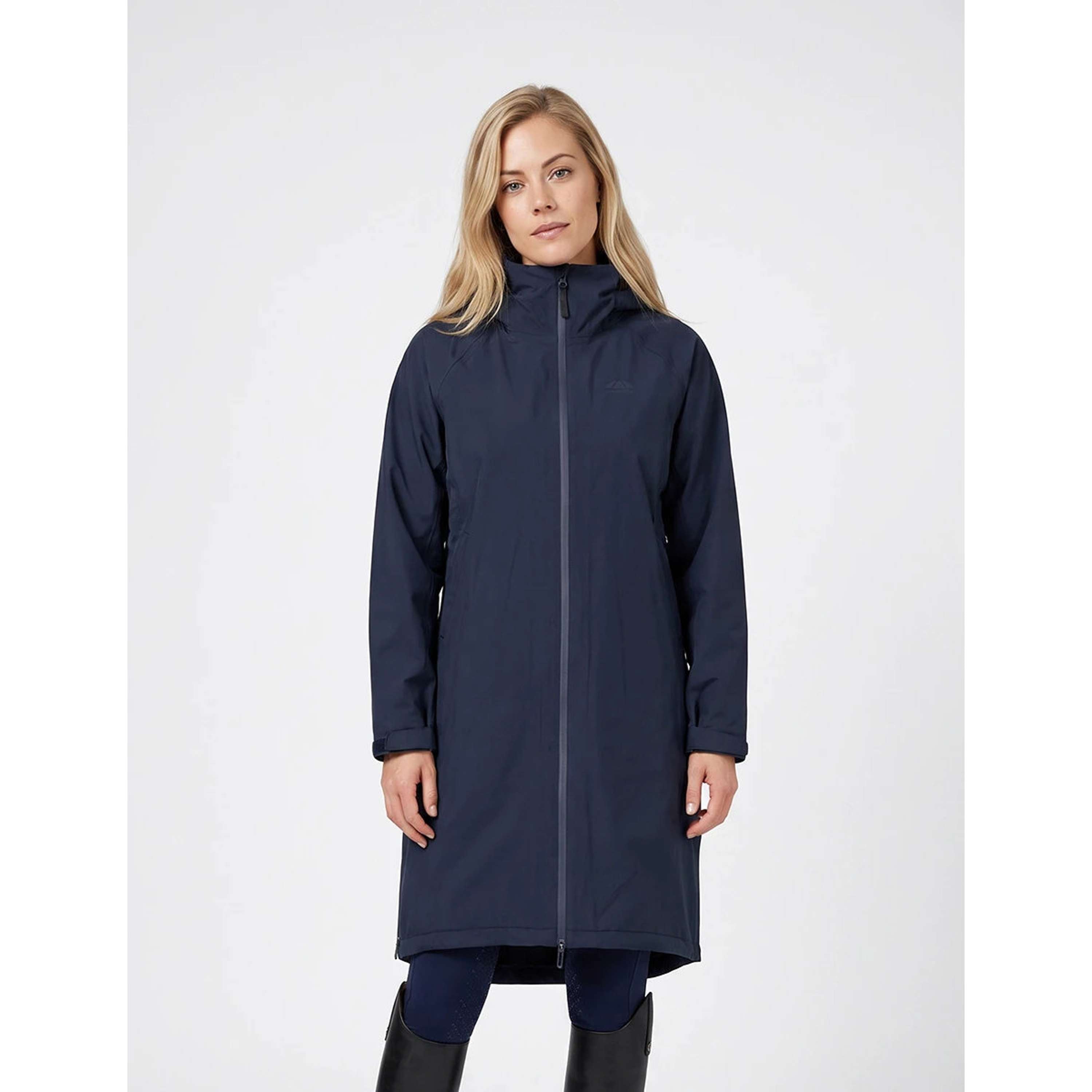 WeatherBeeta Abrigo Largo Spectator Waterproof Fleece Lined Navy