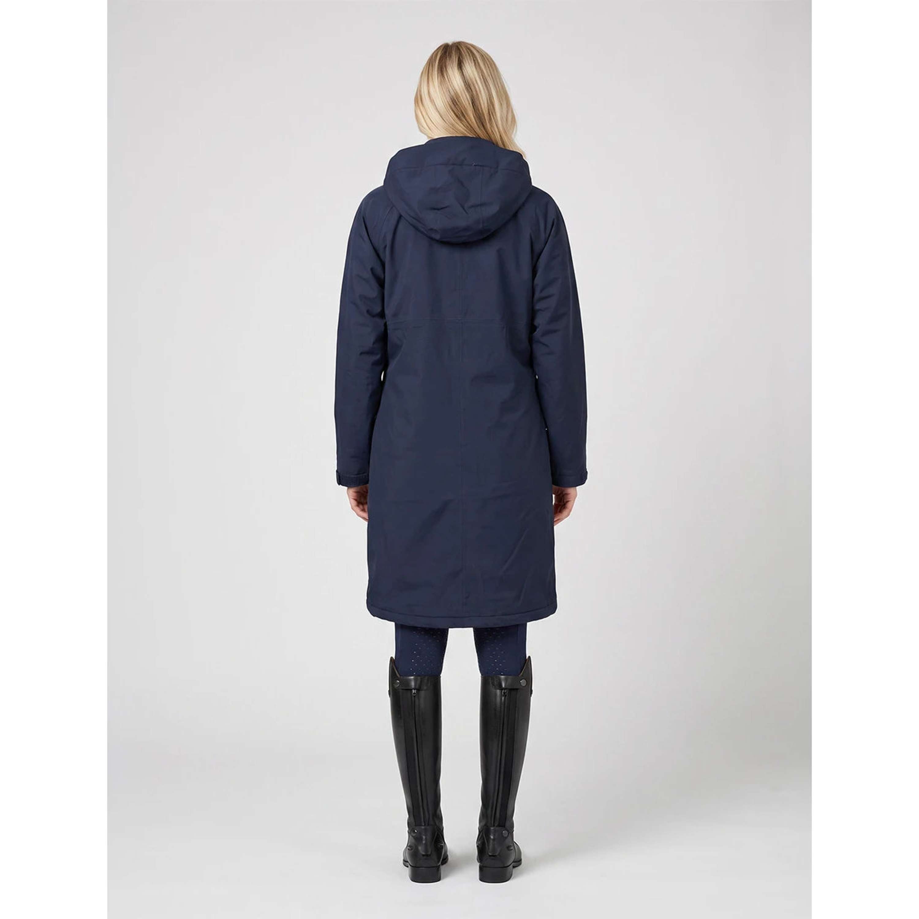 WeatherBeeta Abrigo Largo Spectator Waterproof Fleece Lined Navy