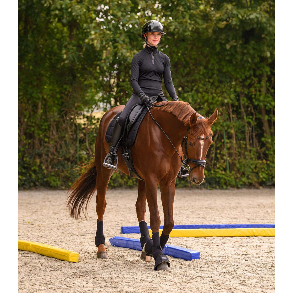 Waldhausen Vigas de cimentaciÃ³n Set de 2 Azul/Amarillo