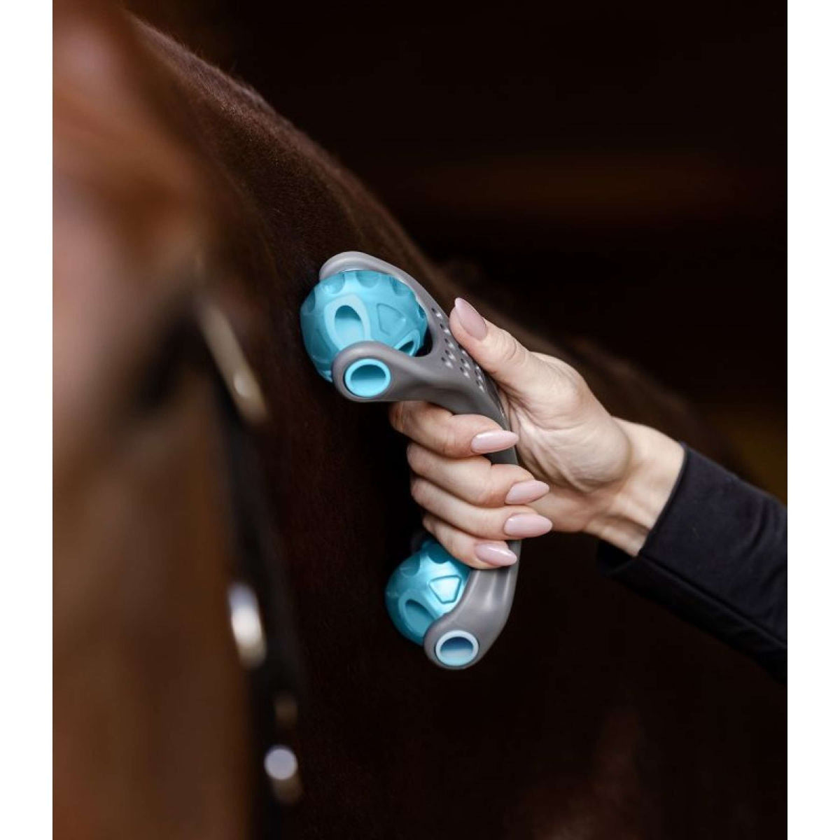 Waldhausen Health + Care Cepillo de Masaje Relax Roller Gris/Azul