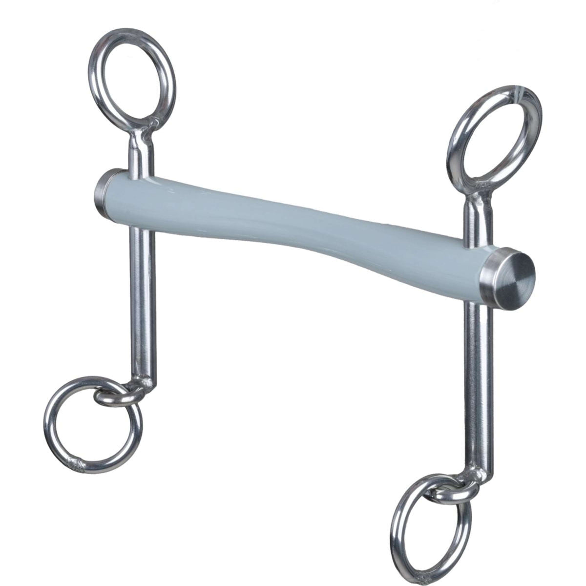 Beris Bocado de Dressage Comfort Stang Long Hard Blanco