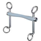 Beris Bocado de Dressage Comfort Stang Long Hard Blanco
