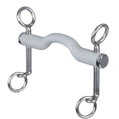 Beris Bocado de Dressage Gebogen Stang Short Soft Blanco