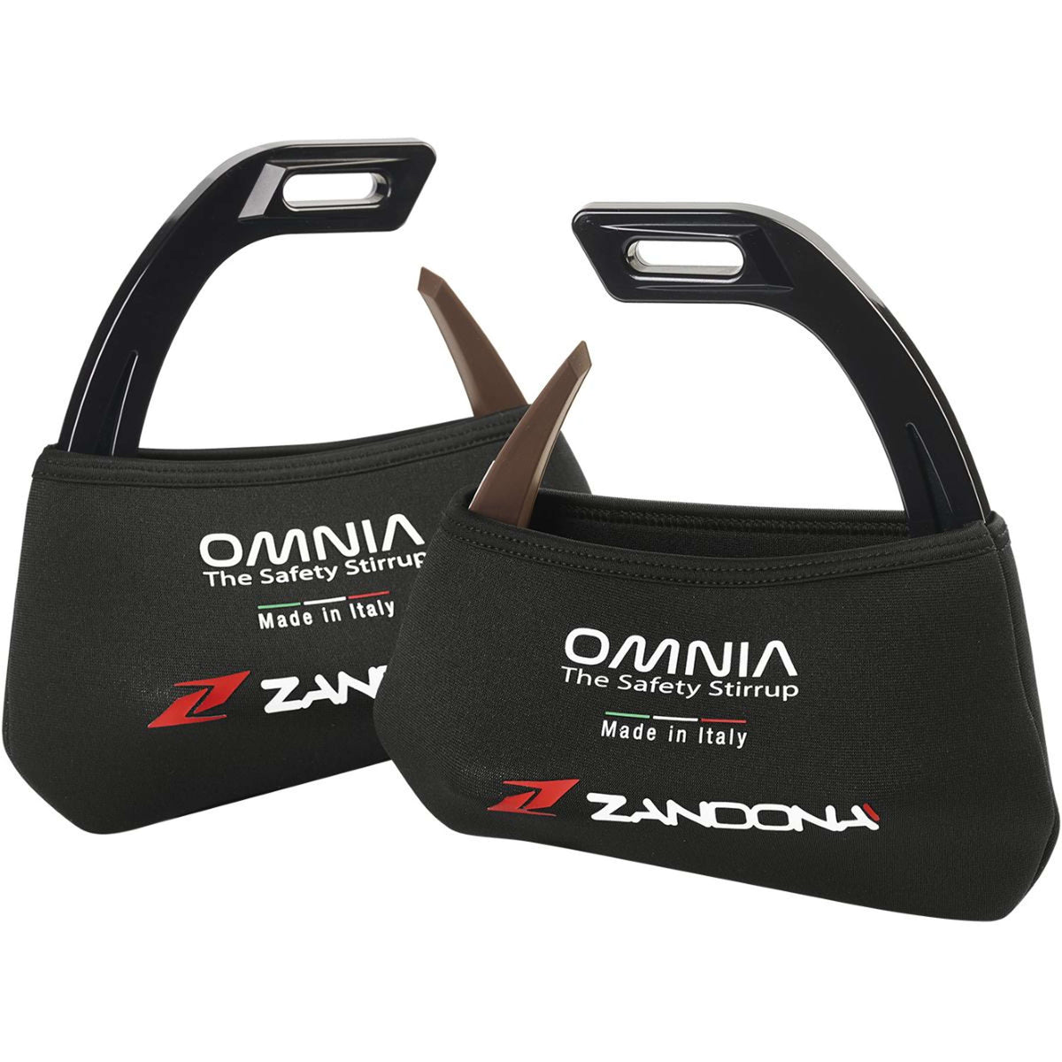 Zandona Fundas para Estribos Omnia Neopreno Negro